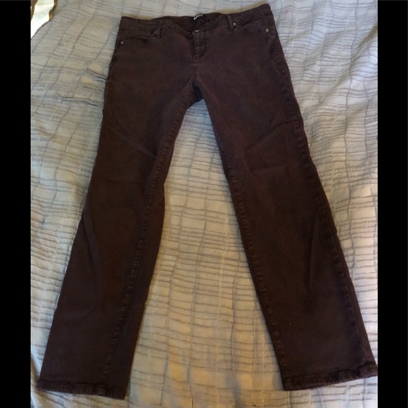 Buffalo by David Bitten Jeans Pants Womens size 14 Dark Burgundy Retro-wash NM - Picture 1 of 5